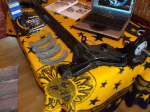 Hier die Hinterachse<br />Radbremszylinder,Federn und Beläge erneuert